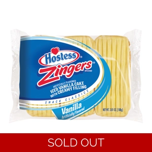 Hostess Zingers Vanilla - 3 Pack | American Cakes